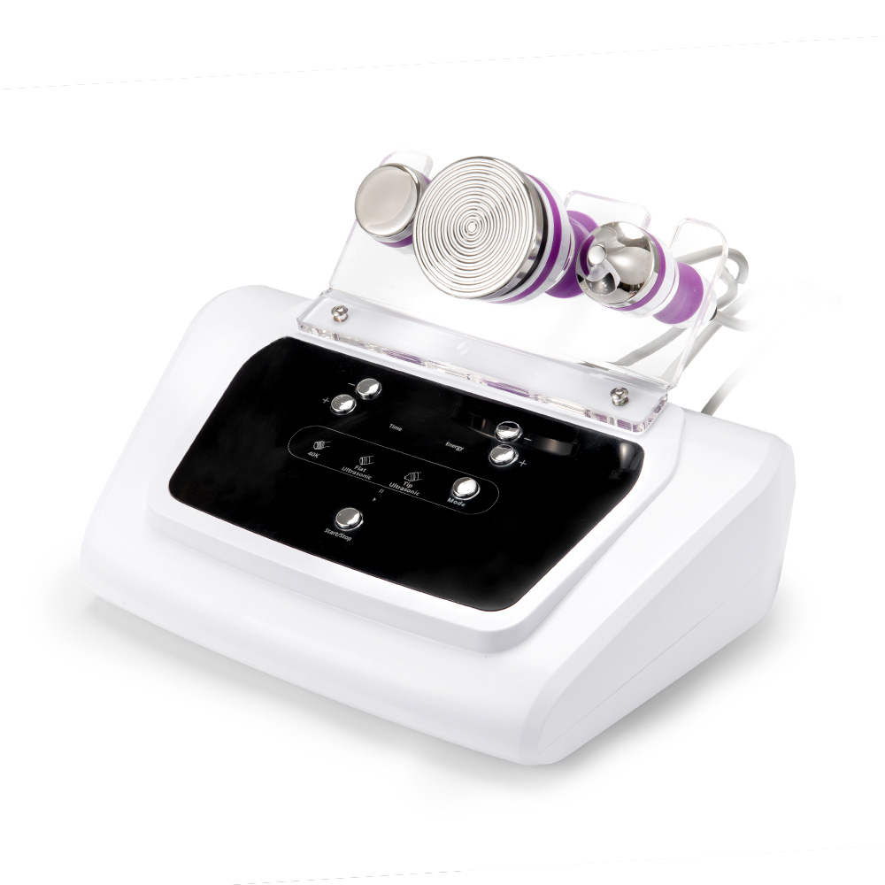 3 Probes Ultrasound Cavitation Facial Body Skin Massager Therapy Beauty Machine